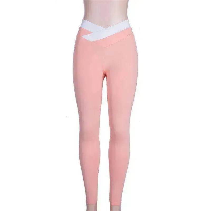 Pantalon de yoga, leggings de sport pour femme, pantalon de fitness orange