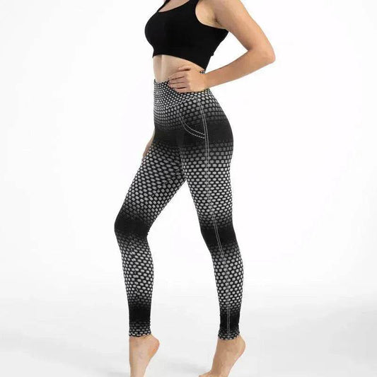 Legging de sport taille haute imprimé léopard