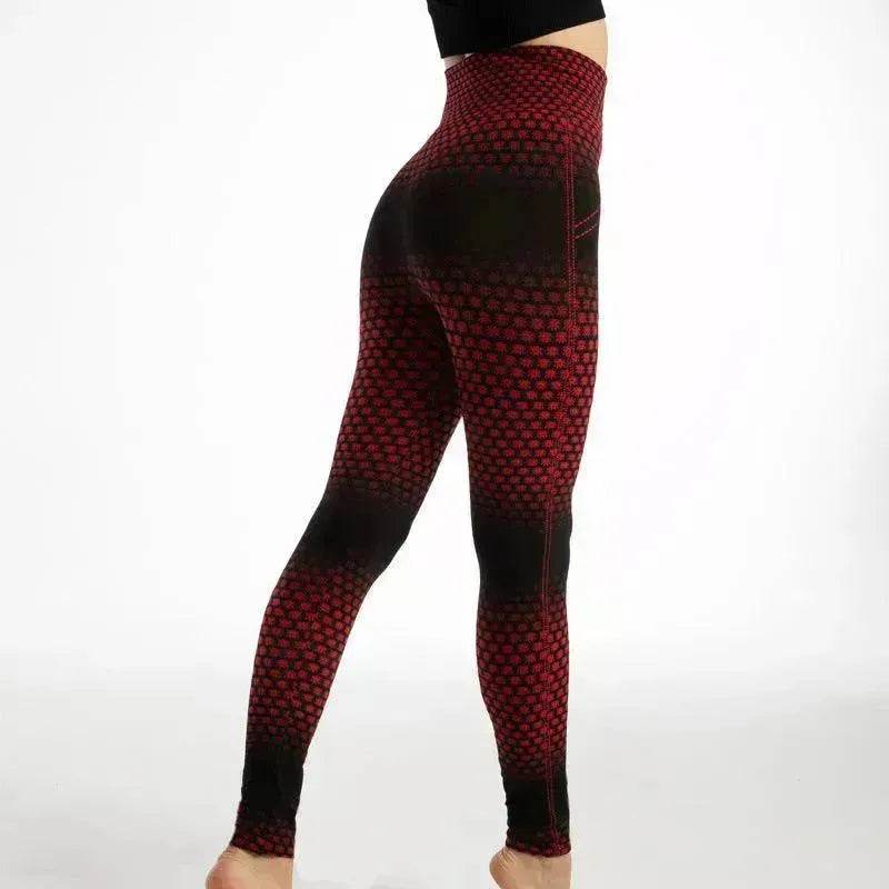 Legging de sport taille haute imprimé léopard