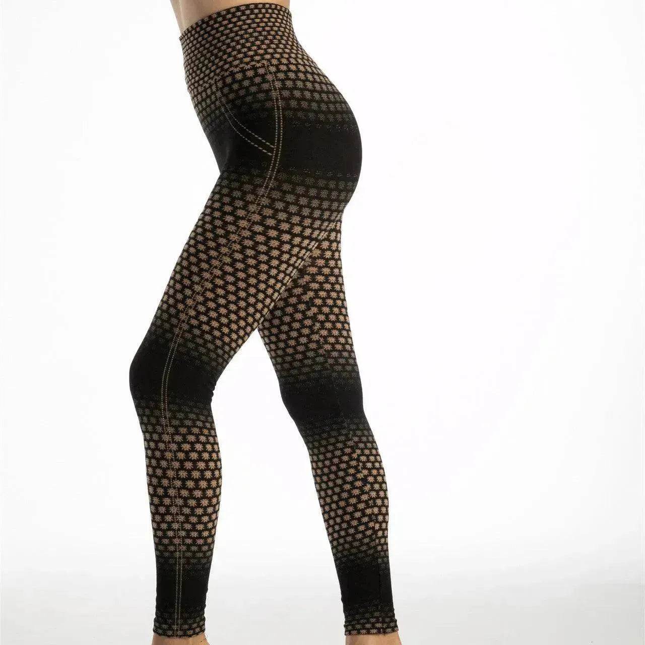 Legging de sport taille haute imprimé léopard