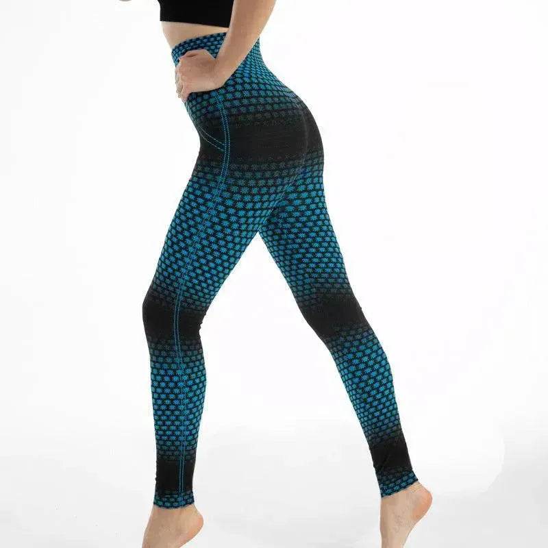 Legging de sport taille haute imprimé léopard