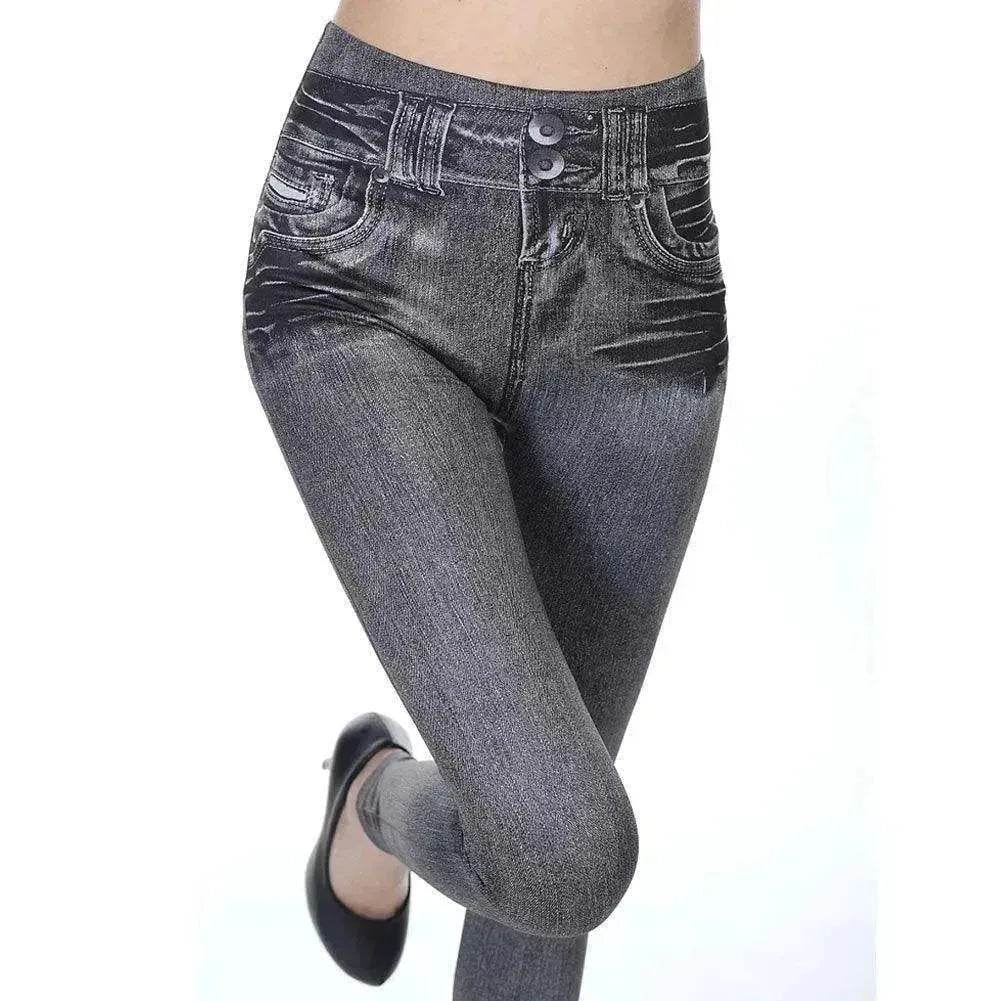 Jegging taille haute - Legging en jean