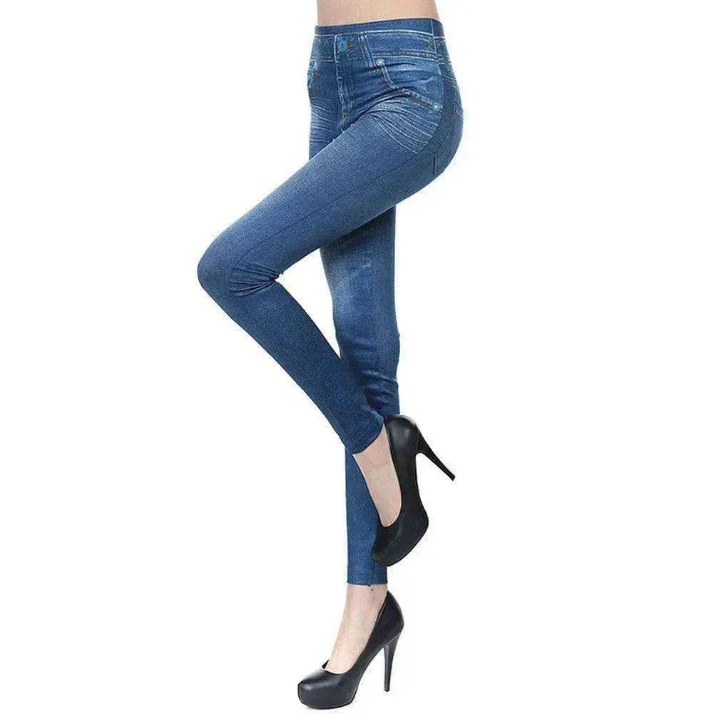 Jegging taille haute - Legging en jean