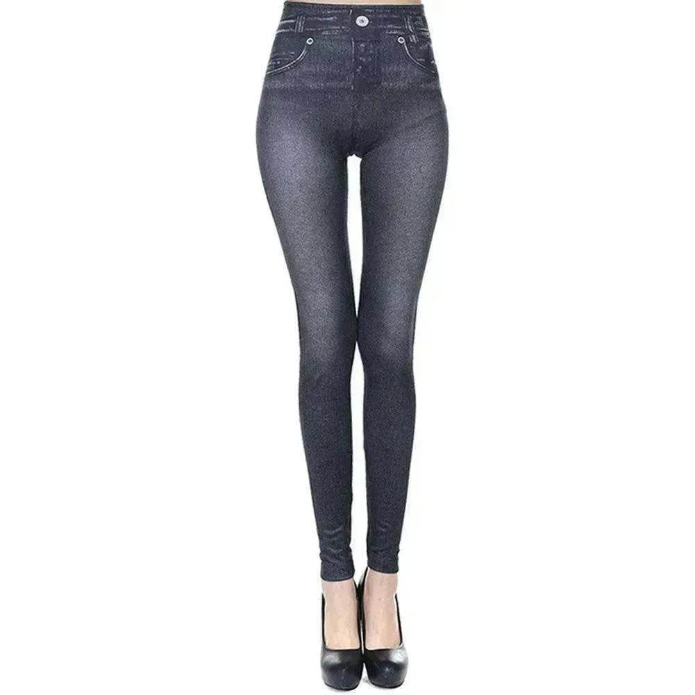 Jegging taille haute - Legging en jean