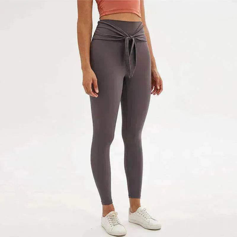 Pantalon de yoga legging longueur 7/8 avec bretelles