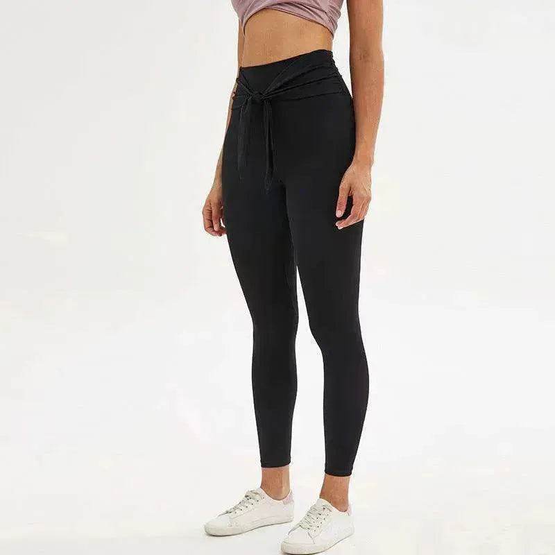 Pantalon de yoga legging longueur 7/8 avec bretelles