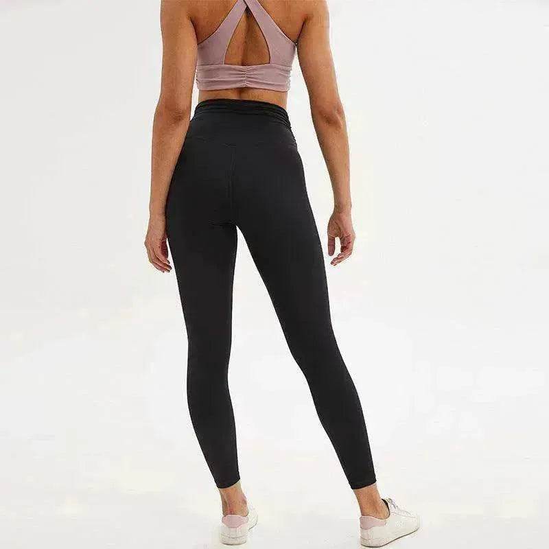 Pantalon de yoga legging longueur 7/8 avec bretelles