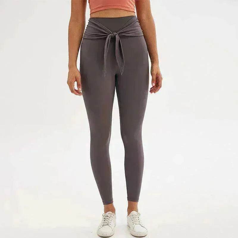 Pantalon de yoga legging longueur 7/8 avec bretelles