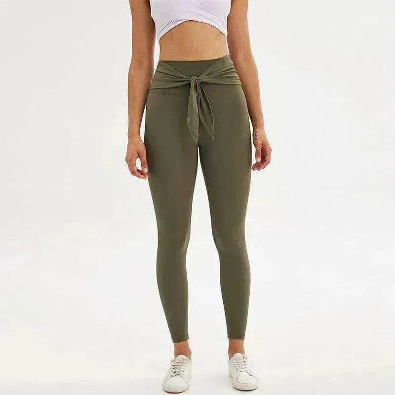 Pantalon de yoga legging longueur 7/8 avec bretelles