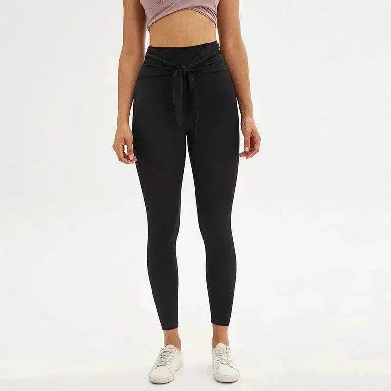 Pantalon de yoga legging longueur 7/8 avec bretelles