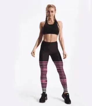 Legging de sport noir de yoga Rings