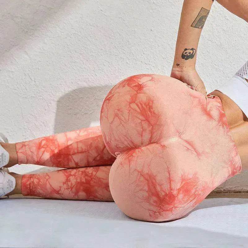 Legging de sport tie-dye pour femmes.