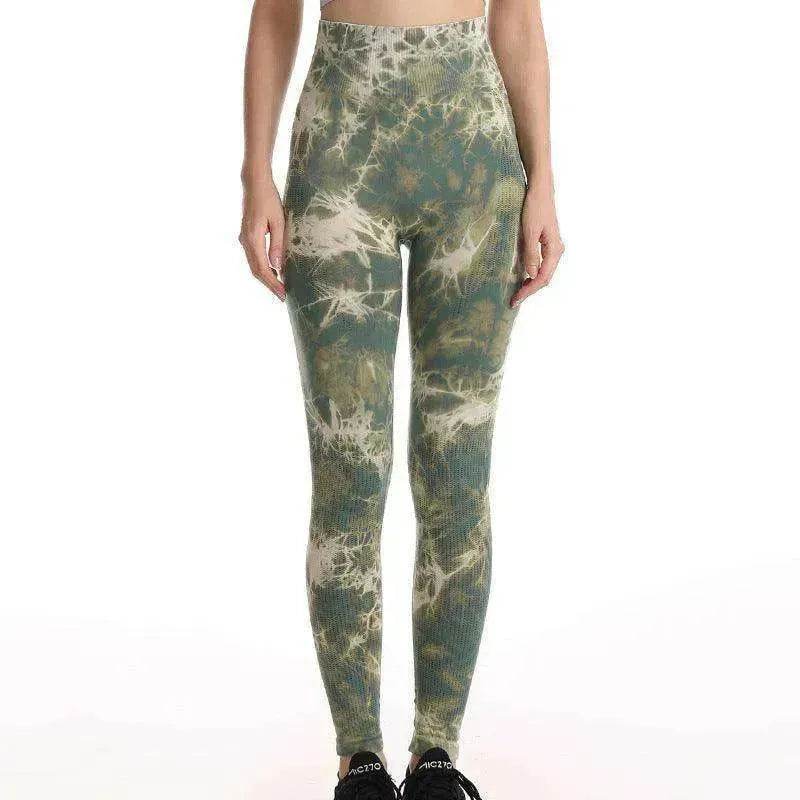 Legging de sport tie-dye pour femmes.